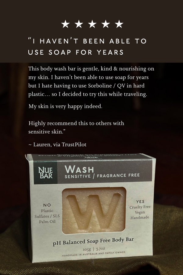Solid body wash bar - fragrance free